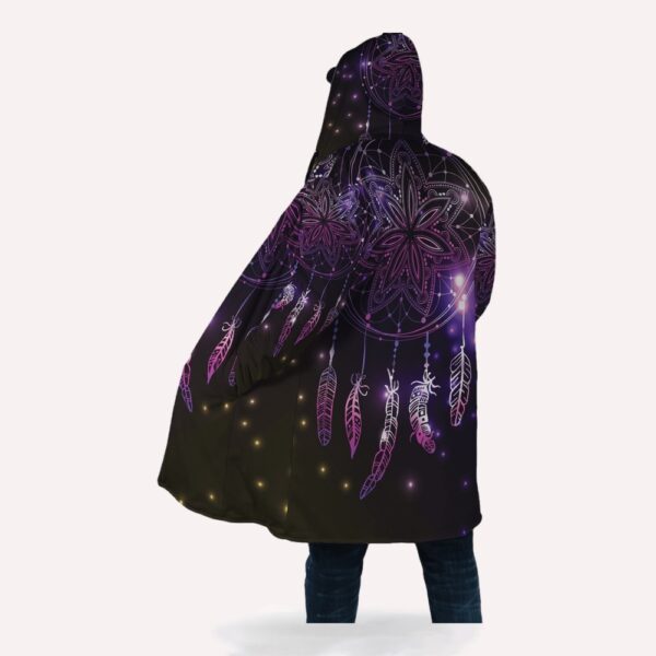 Native American Coat, Universe Dreamcatcher Native American 3D All Over Printed Hooded Cloak Coat