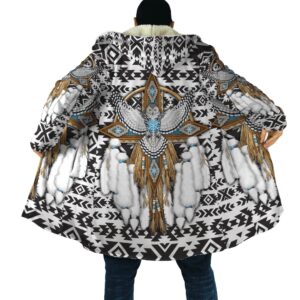 Native American Coat White Owl Native American 3D All Over Printed Hooded Cloak Coat 1 y7ews1.jpg