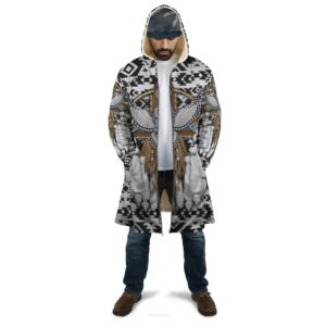 Native American Coat White Owl Native American 3D All Over Printed Hooded Cloak Coat 3 hxhzmj.jpg