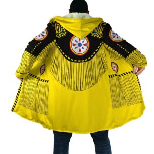 Native American Coat Yellow Native American 3D All Over Printed Hooded Cloak Coat 1 blfqbw.jpg