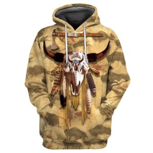 Native American Hoodie, Animal Sacrifice Native American 3D All Over Printed Hoodie, Native American Style Hoodie