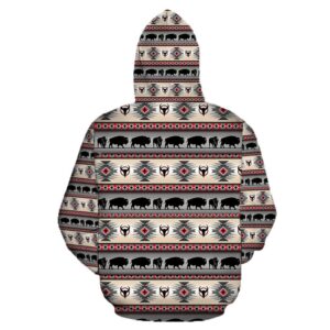 Native American Hoodie Bison Motif Native American 3D All Over Printed Hoodie Native American Style Hoodie 4 nclsoc.jpg