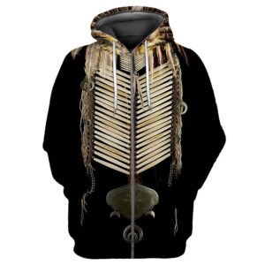 Native American Hoodie Black Pattern Feather Native American 3D All Over Printed Hoodie Native American Style Hoodie 1 bicoxn.jpg