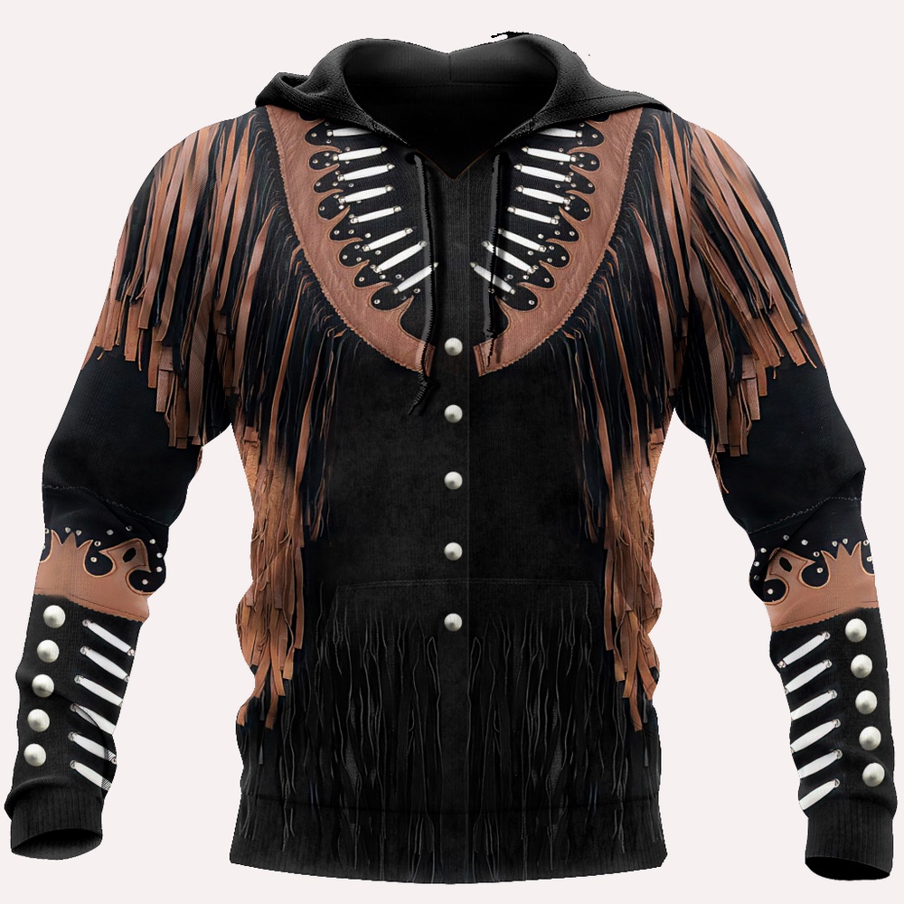 Native American Hoodie, Black Suede Motifs Native American 3D All Over Printed Hoodie, Native American Style Hoodie Native American Hoodie, Black Suede Motifs Native American 3D All Over Printed Hoodie, Native American Style Hoodie