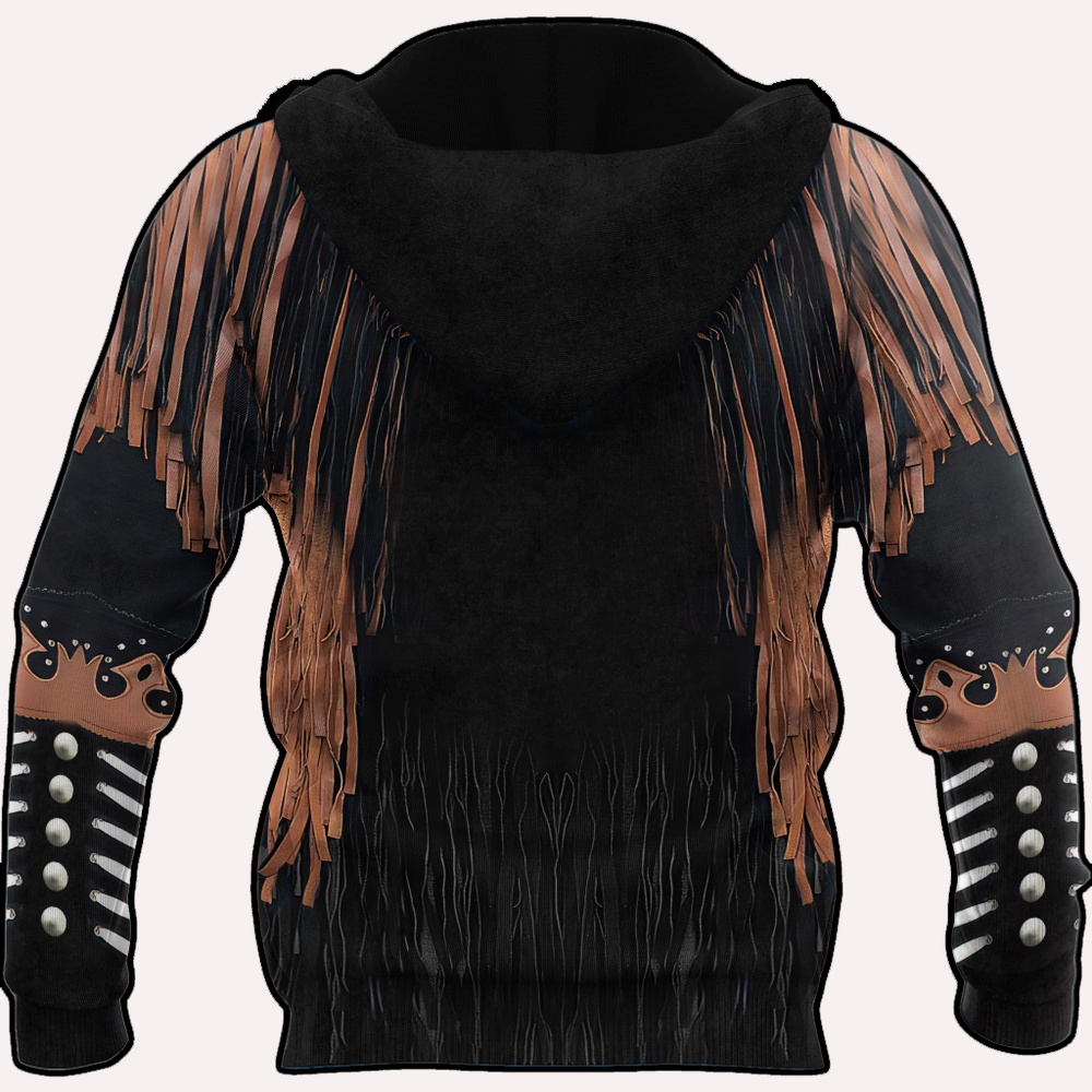 Native American Hoodie, Black Suede Motifs Native American 3D All Over Printed Hoodie, Native American Style Hoodie Native American Hoodie, Black Suede Motifs Native American 3D All Over Printed Hoodie, Native American Style Hoodie