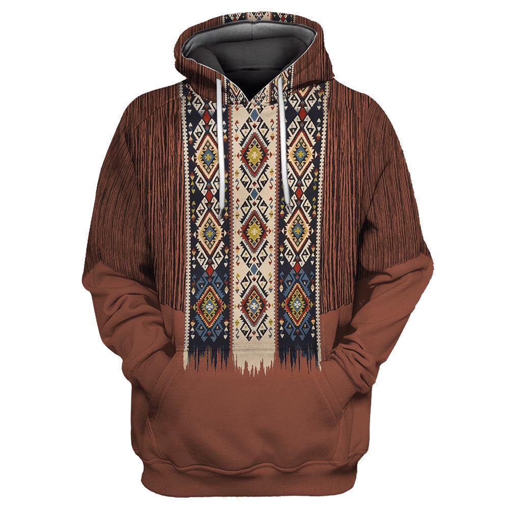 Native American Hoodie, Characteristic Motifs Native American 3D All Over Printed Hoodie, Native American Style Hoodie Native American Hoodie, Characteristic Motifs Native American 3D All Over Printed Hoodie, Native American Style Hoodie