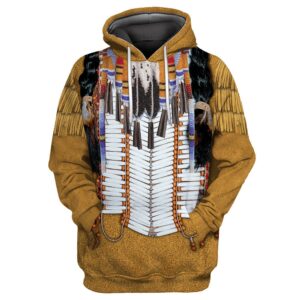 Native American Hoodie, Clan Chief Native American…
