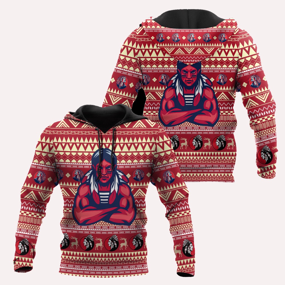 Native American Hoodie, Combatant Native American 3D All Over Printed Hoodie, Native American Style Hoodie