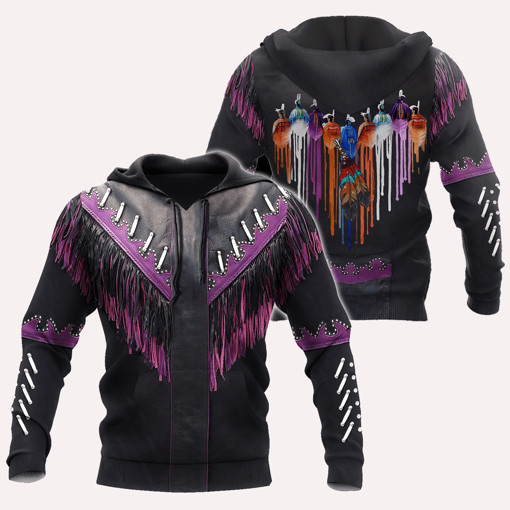 Native American Hoodie, Cosmos Native American 3D All Over Printed Hoodie, Native American Style Hoodie