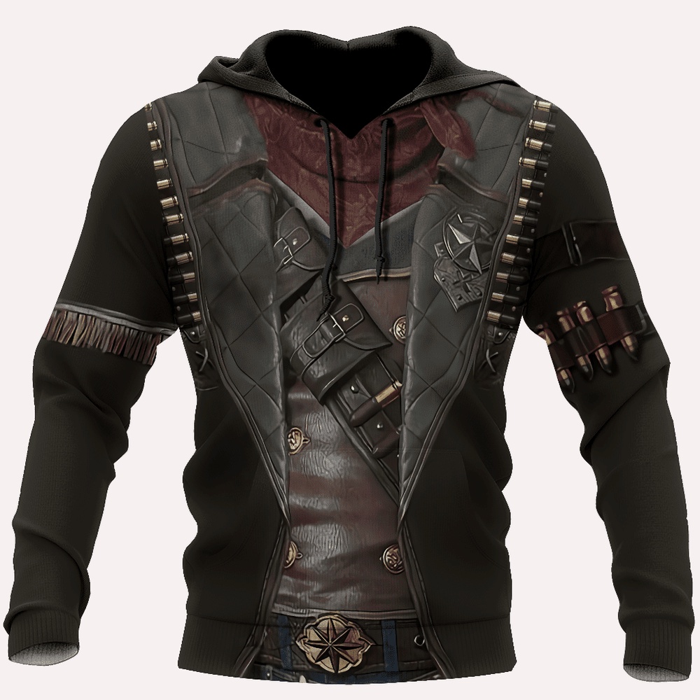 Native American Hoodie, Cosplay True Cowboy Native American 3D All Over Printed Hoodie, Native American Style Hoodie