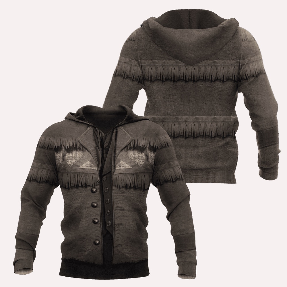 Native American Hoodie, Cowboy Jacket Motifs Native American 3D All Over Printed Hoodie, Native American Style Hoodie Native American Hoodie, Cowboy Jacket Motifs Native American 3D All Over Printed Hoodie, Native American Style Hoodie