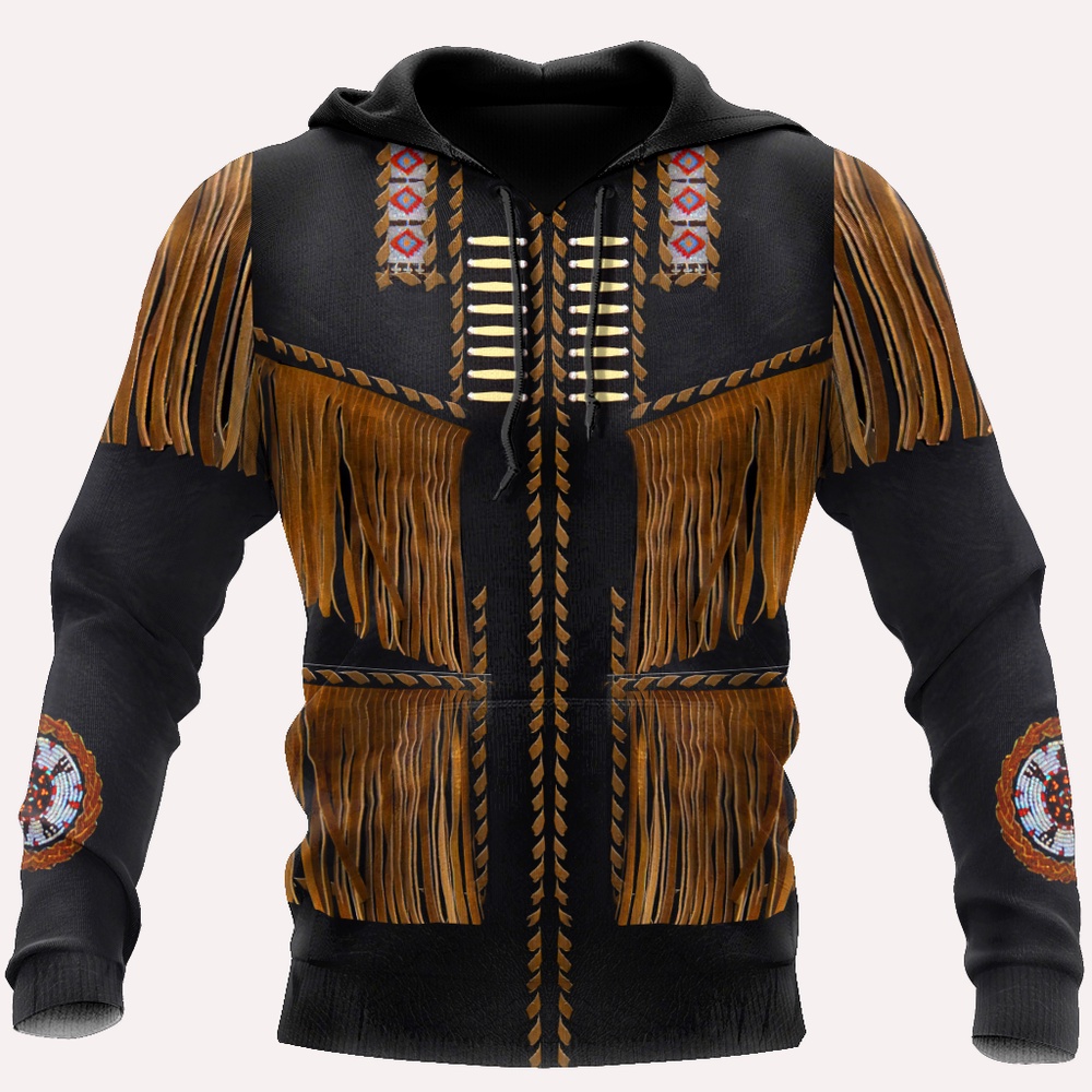 Native American Hoodie, Cowboy Motifs Native American 3D All Over Printed Hoodie, Native American Style Hoodie Native American Hoodie, Cowboy Motifs Native American 3D All Over Printed Hoodie, Native American Style Hoodie