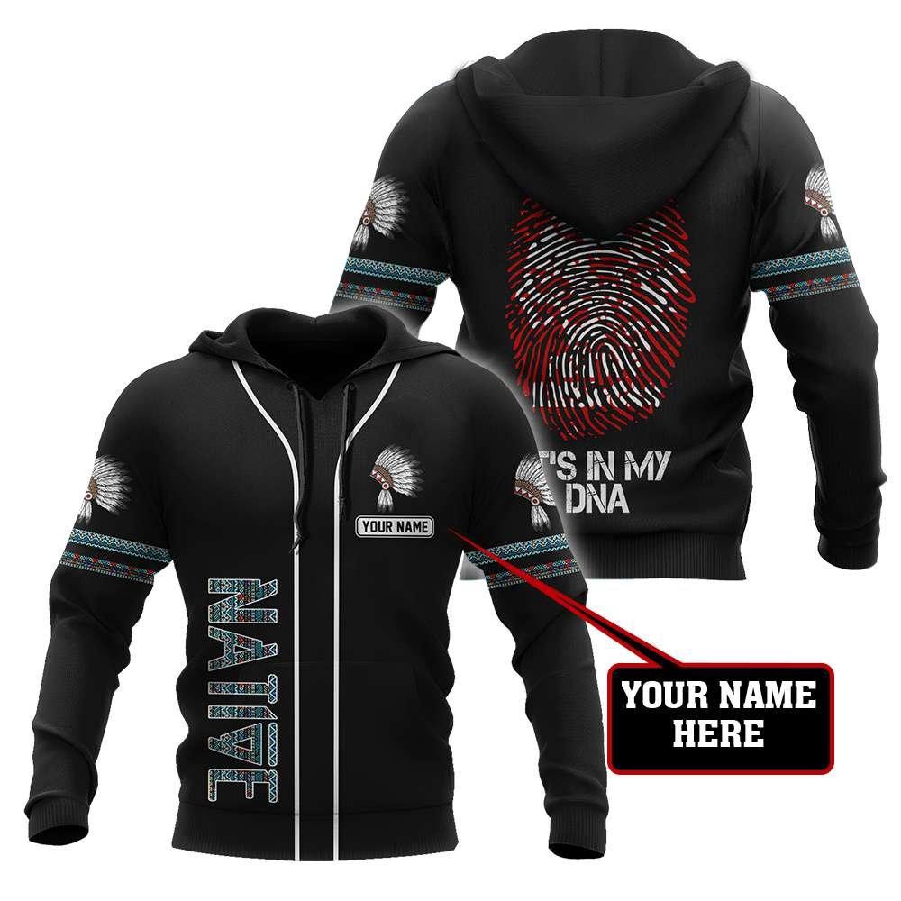 Native American Hoodie, Custom Name It’s In My DNA Native American 3D All Over Printed Hoodie, Native American Style Hoodie Native American Hoodie, Custom Name It’s In My DNA Native American 3D All Over Printed Hoodie, Native American Style Hoodie