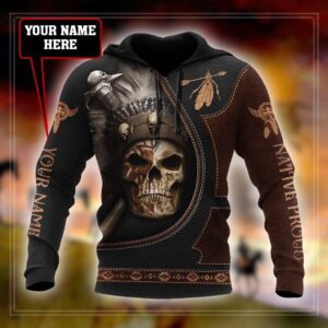 Native American Hoodie Customize Name Aboriginal skull Native American 3D All Over Printed Hoodie Native American Style Hoodie 2 gy46ta.jpg