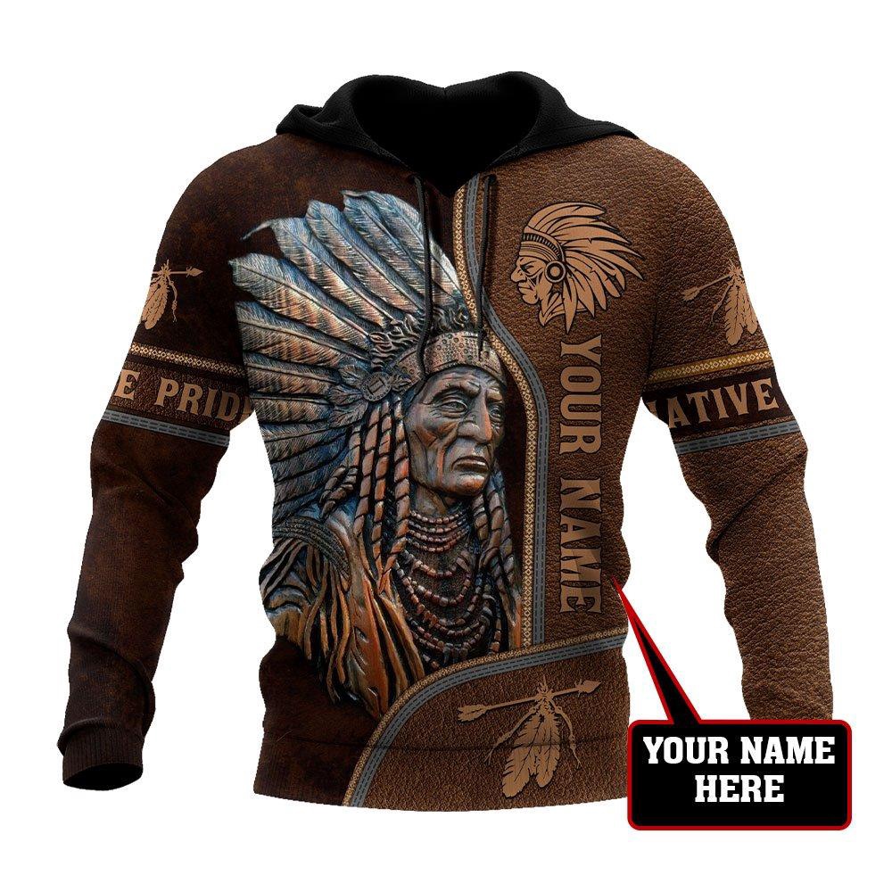 Native American Hoodie, Customize Name Headman Native American 3D All Over Printed Hoodie, Native American Style Hoodie Native American Hoodie, Customize Name Headman Native American 3D All Over Printed Hoodie, Native American Style Hoodie