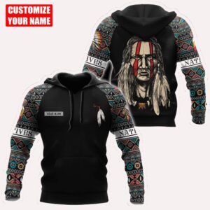 Native American Hoodie, Customized Name Aboriginal People…