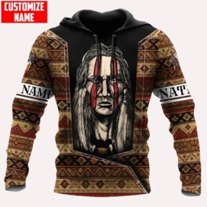 Native American Hoodie, Customized Name National Identity…