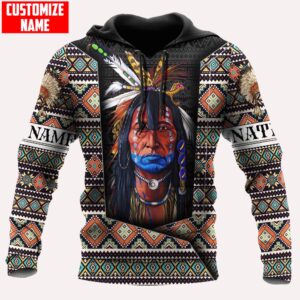 Native American Hoodie, Customized Name Wild Spirit…