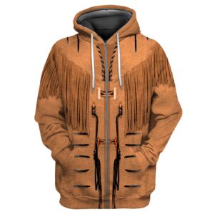 Native American Hoodie Distinctive Brown Native American 3D All Over Printed Hoodie Native American Style Hoodie 2 a6a8eh.jpg