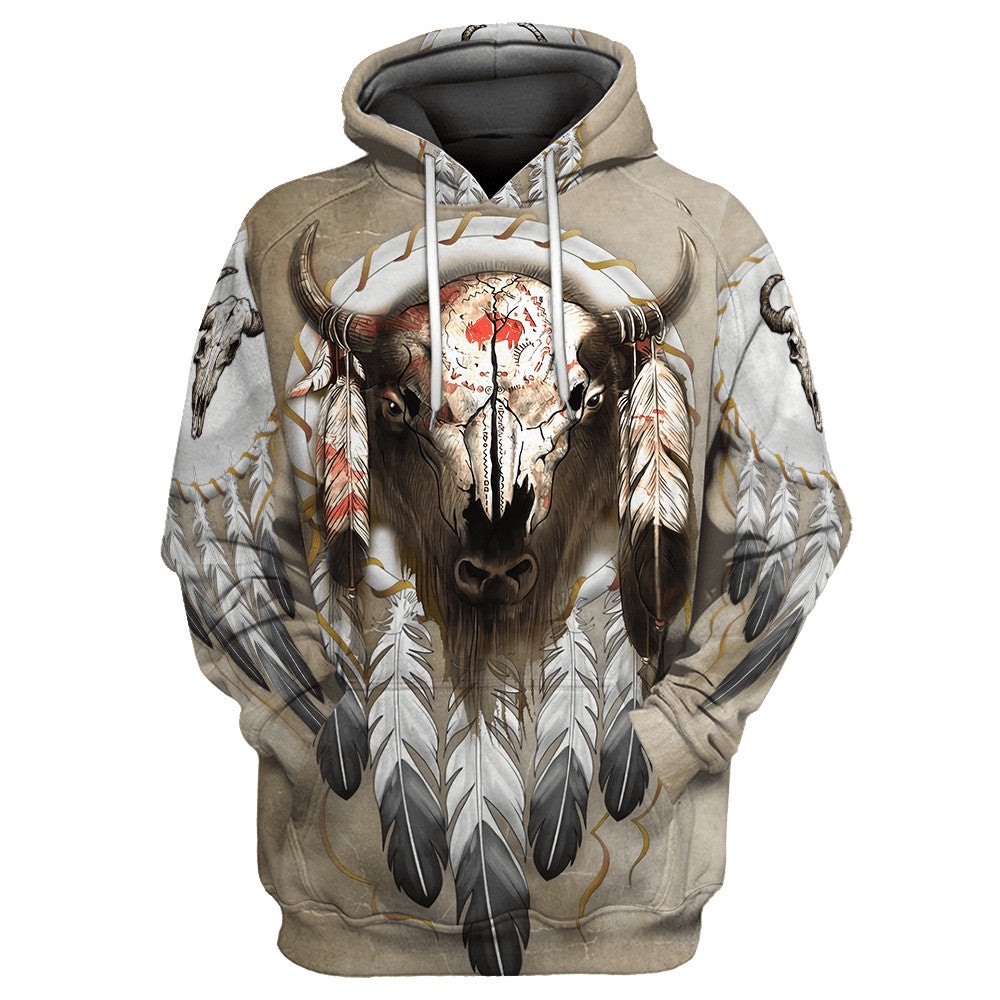 Native American Hoodie, Divine Native American 3D All Over Printed Hoodie, Native American Style Hoodie