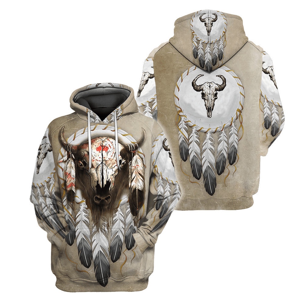 Native American Hoodie, Divine Native American 3D All Over Printed Hoodie, Native American Style Hoodie