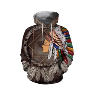 Native American Hoodie, Dream Catcher Totem Native…