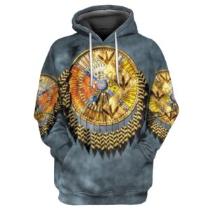 Native American Hoodie, Dreamcatcher Spirit Of Nature…