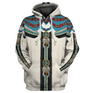 Native American Hoodie, Elegance Native American 3D…