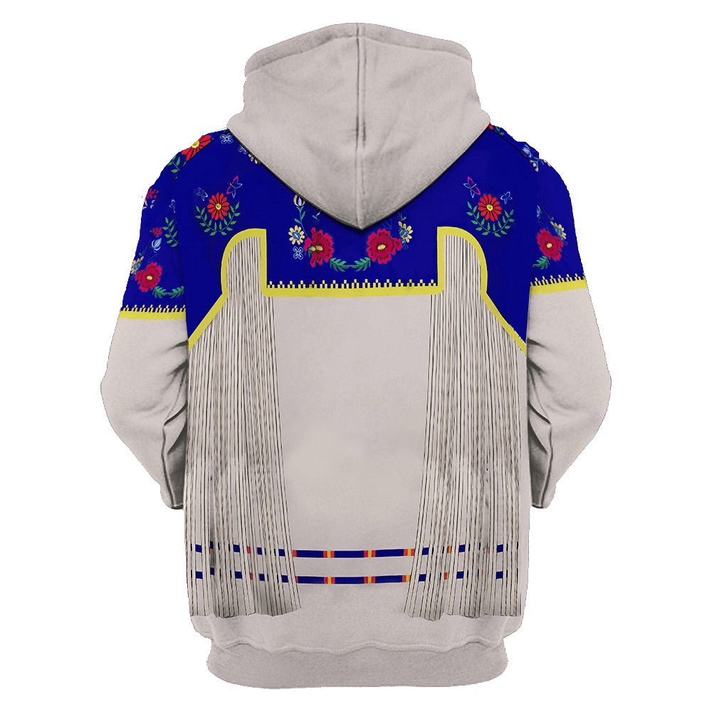 Native American Hoodie, Flower Pattern Native American 3D All Over Printed Hoodie, Native American Style Hoodie Native American Hoodie, Flower Pattern Native American 3D All Over Printed Hoodie, Native American Style Hoodie