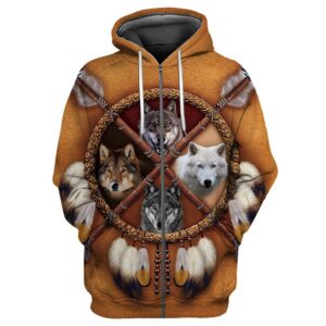 Native American Hoodie, For Wofl Native American…