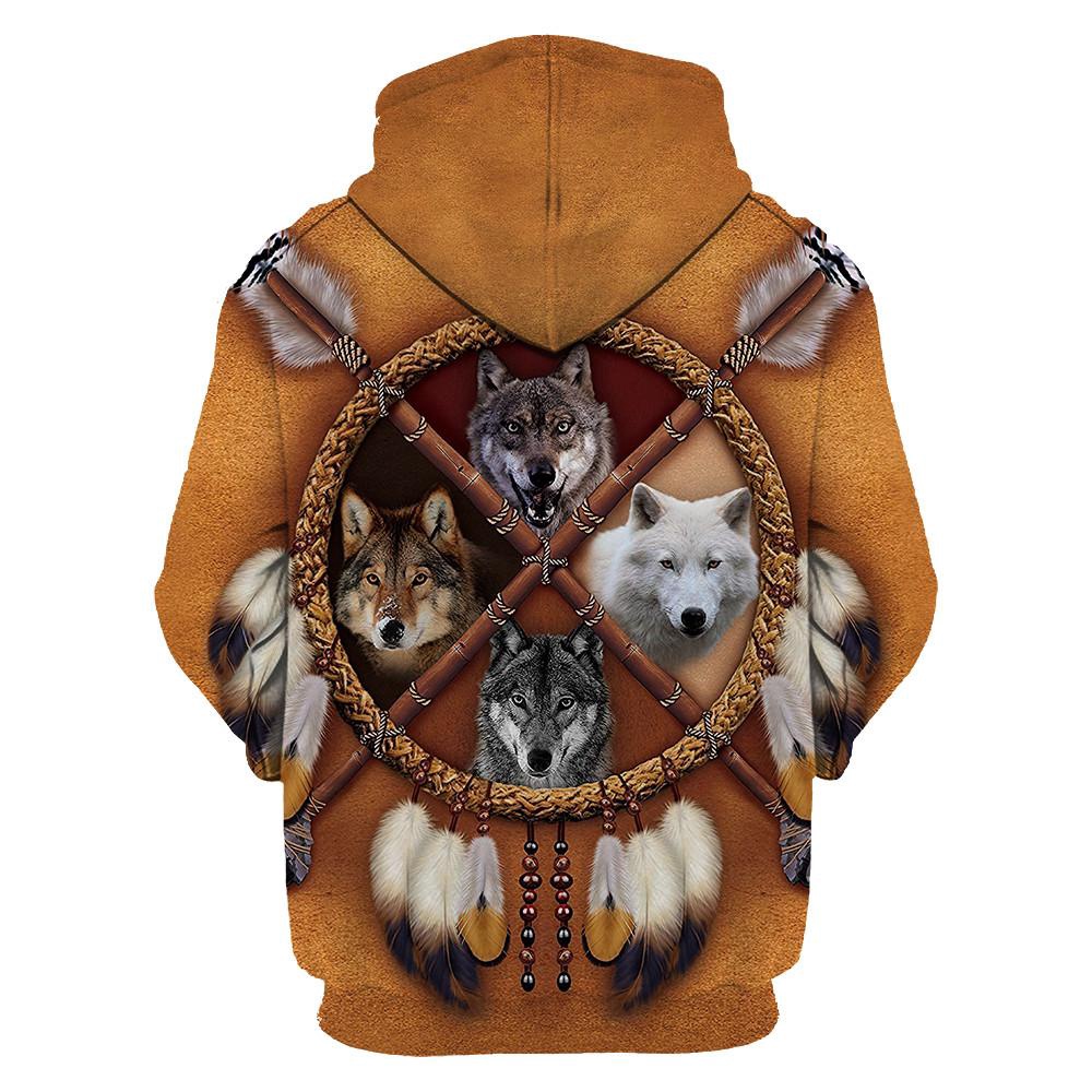 Native American Hoodie, For Wofl Native American 3D All Over Printed Hoodie, Native American Style Hoodie Native American Hoodie, For Wofl Native American 3D All Over Printed Hoodie, Native American Style Hoodie