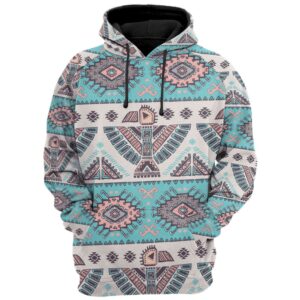 Native American Hoodie, Gentle Color Native American…