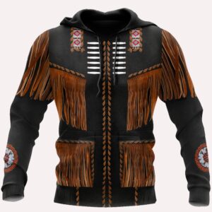 Native American Hoodie, Grungy Style Native American…