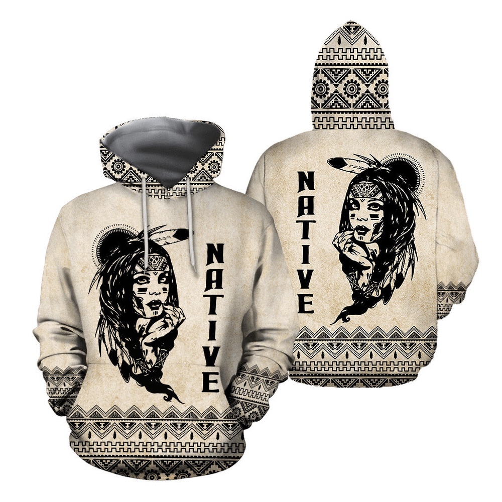 Native American Hoodie, Homeland Pride Native American 3D All Over Printed Hoodie, Native American Style Hoodie