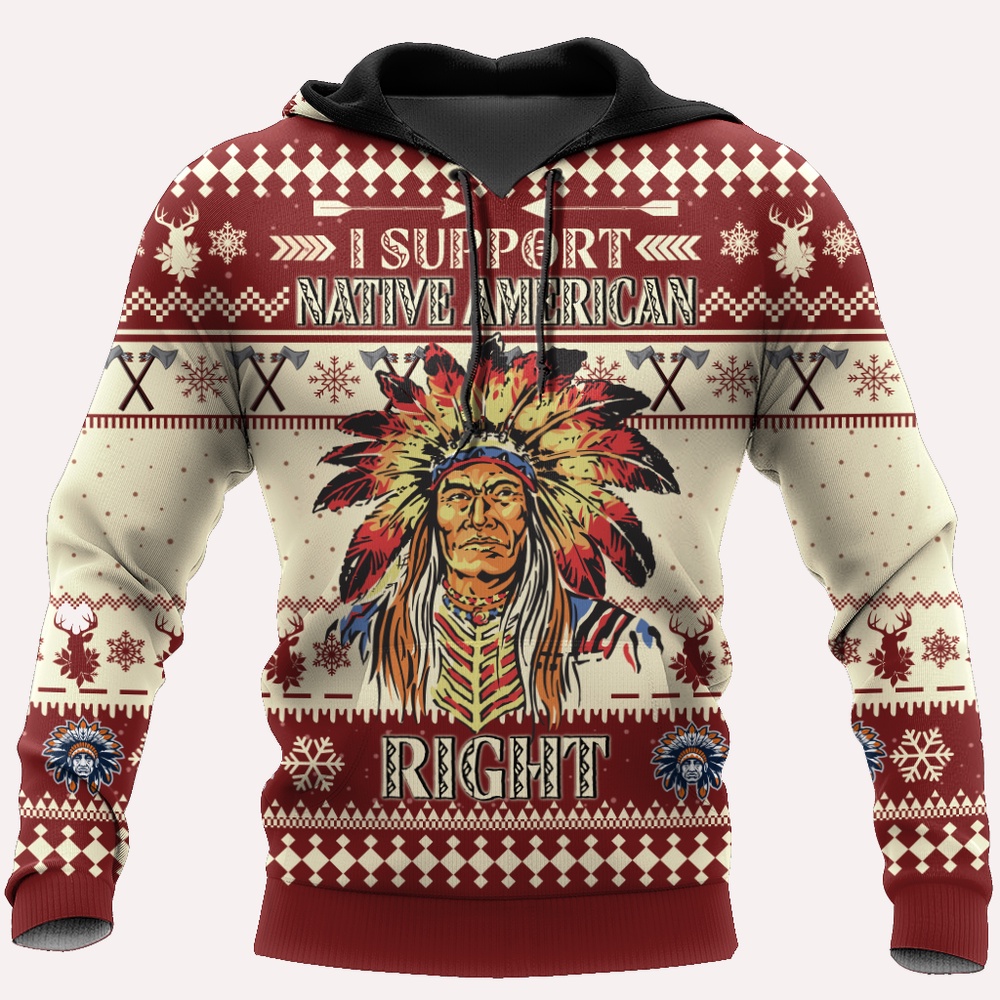 Native American Hoodie, I Support Right Native American 3D All Over Printed Hoodie, Native American Style Hoodie Native American Hoodie, I Support Right Native American 3D All Over Printed Hoodie, Native American Style Hoodie