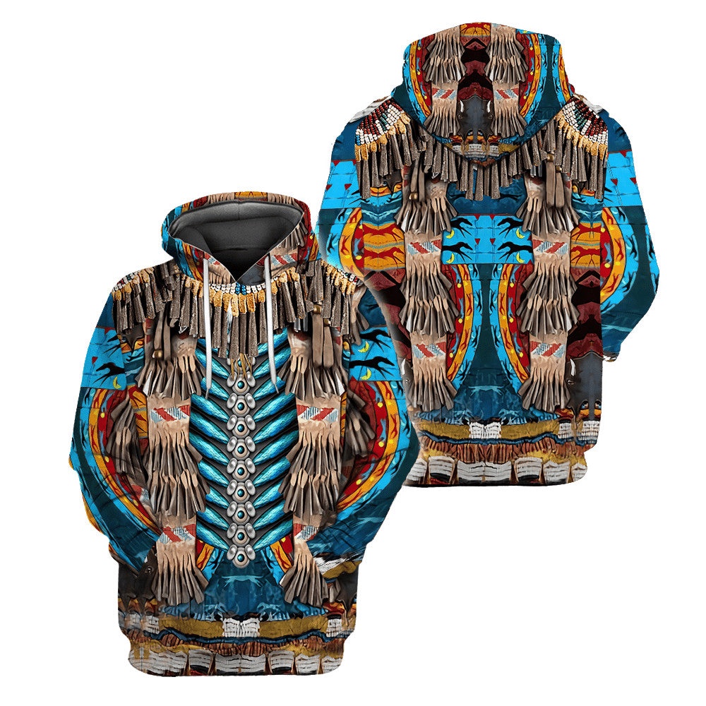Native American Hoodie, Indigenous Essence Native American 3D All Over Printed Hoodie, Native American Style Hoodie