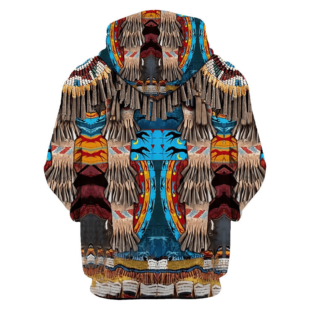 Native American Hoodie, Indigenous Essence Native American 3D All Over Printed Hoodie, Native American Style Hoodie