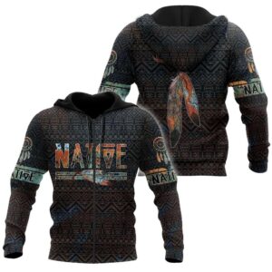Native American Hoodie, Life Native American 3D…