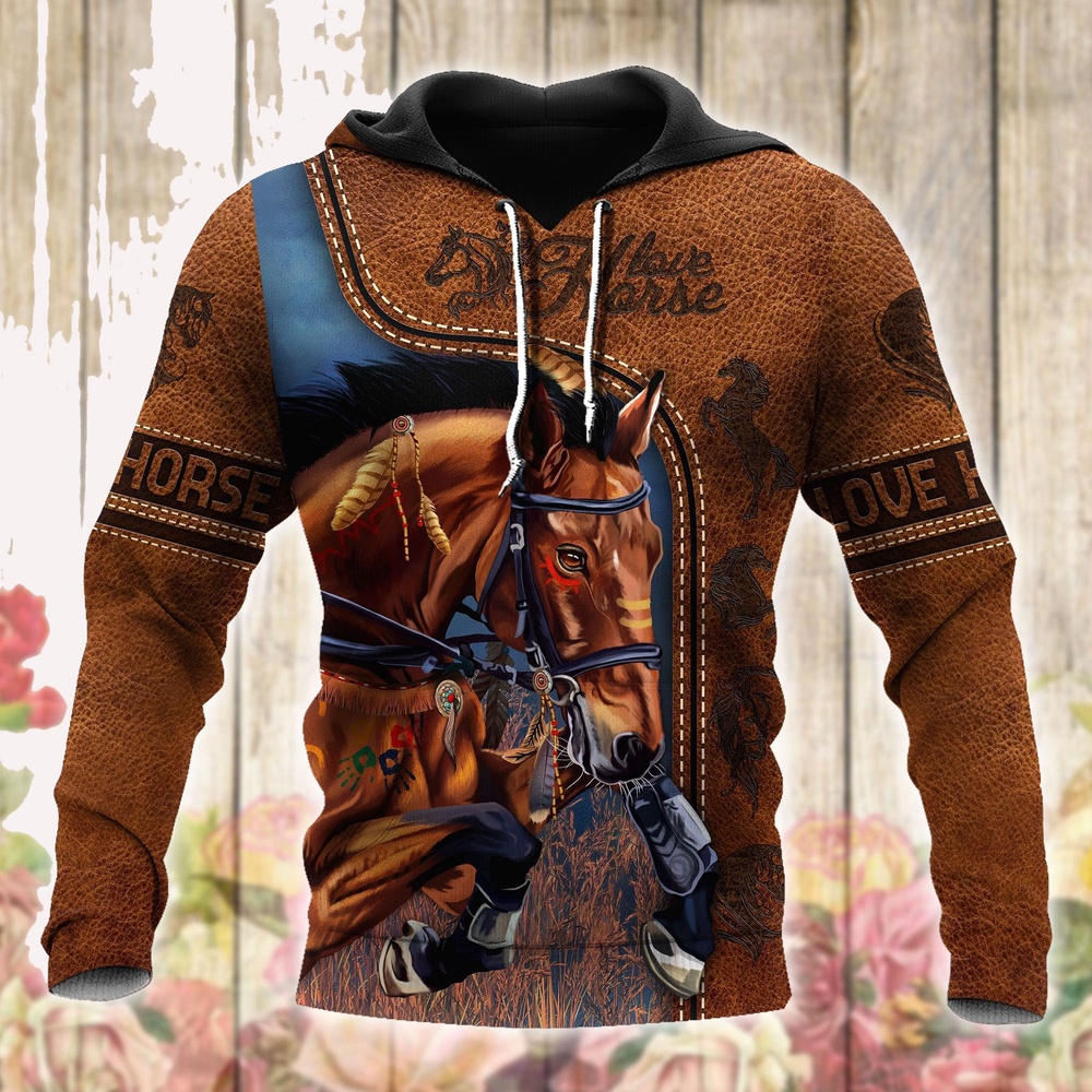Native American Hoodie, Love Horse 3D Native American 3D All Over Printed Hoodie, Native American Style Hoodie Native American Hoodie, Love Horse 3D Native American 3D All Over Printed Hoodie, Native American Style Hoodie