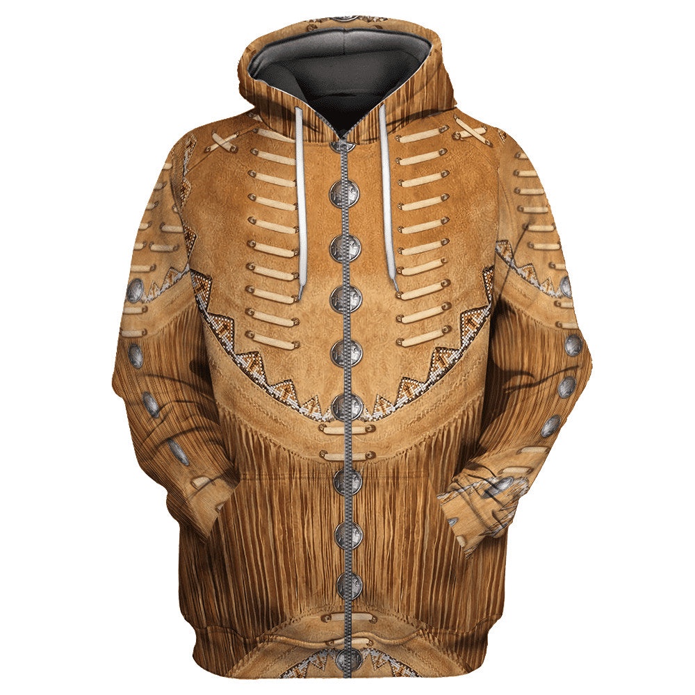 Native American Hoodie, Luxurious Brown Native American 3D All Over Printed Hoodie, Native American Style Hoodie Native American Hoodie, Luxurious Brown Native American 3D All Over Printed Hoodie, Native American Style Hoodie