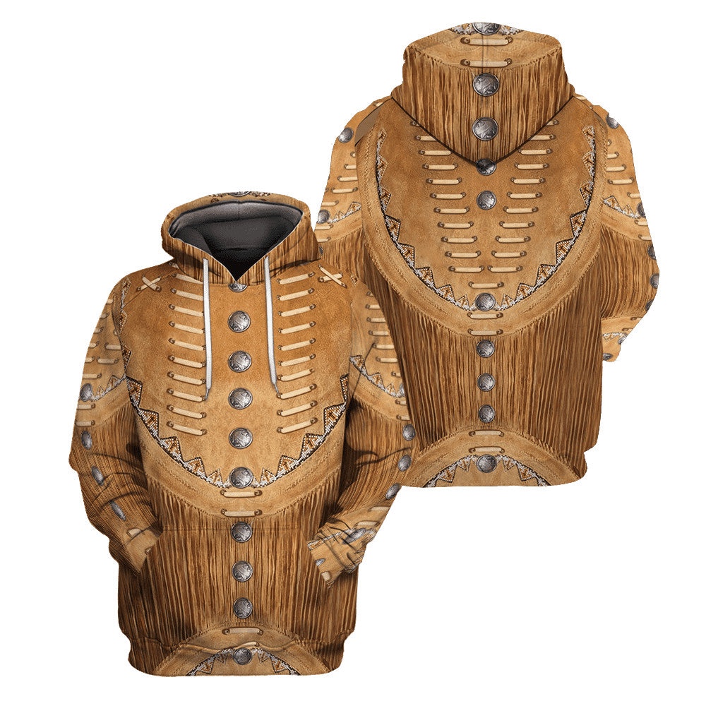 Native American Hoodie, Luxurious Brown Native American 3D All Over Printed Hoodie, Native American Style Hoodie Native American Hoodie, Luxurious Brown Native American 3D All Over Printed Hoodie, Native American Style Hoodie