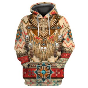 Native American Hoodie, Owl Patterns Native American…