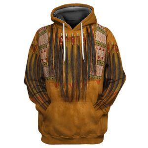 Native American Hoodie, Patriotic Essence Native American…