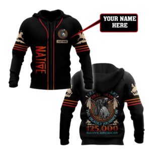 Native American Hoodie, Personalized Trail Of Tear…