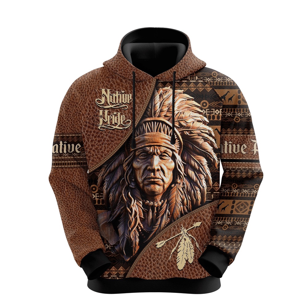 Native American Hoodie, Pround Native American 3D All Over Printed Hoodie, Native American Style Hoodie