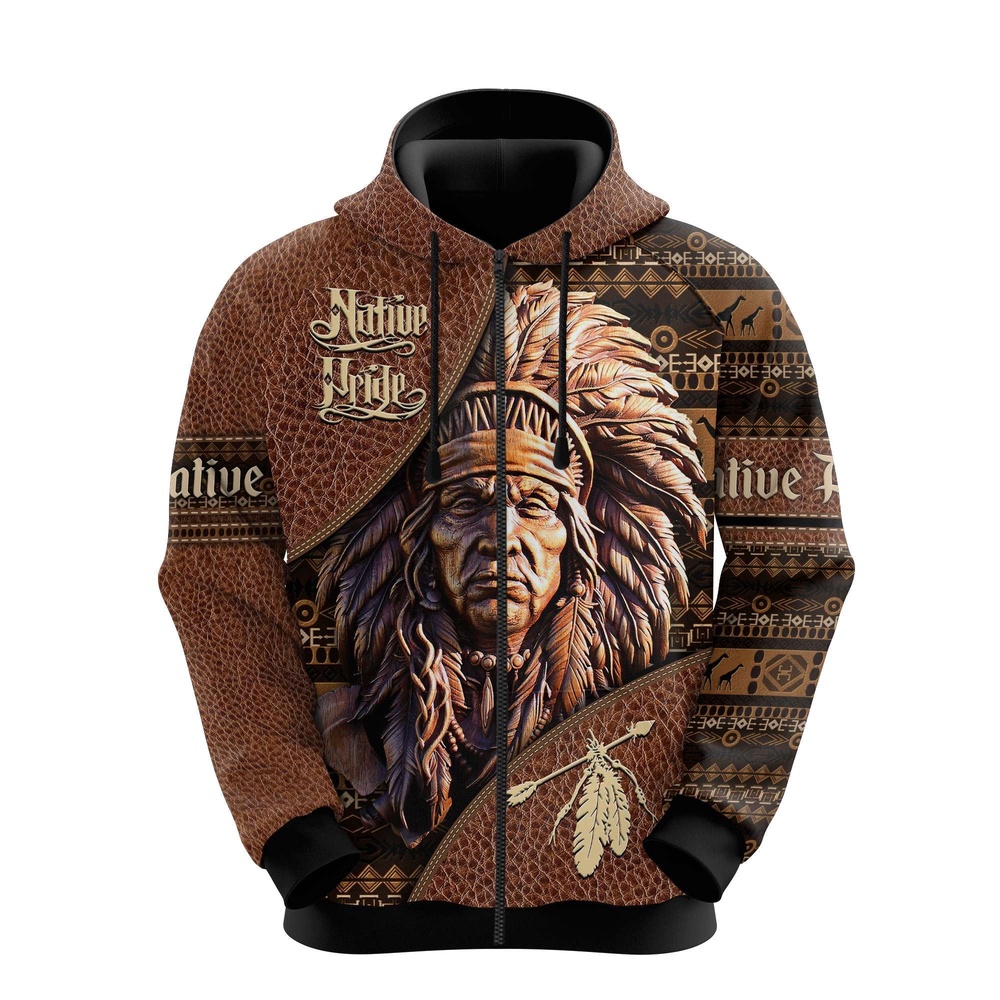 Native American Hoodie, Pround Native American 3D All Over Printed Hoodie, Native American Style Hoodie