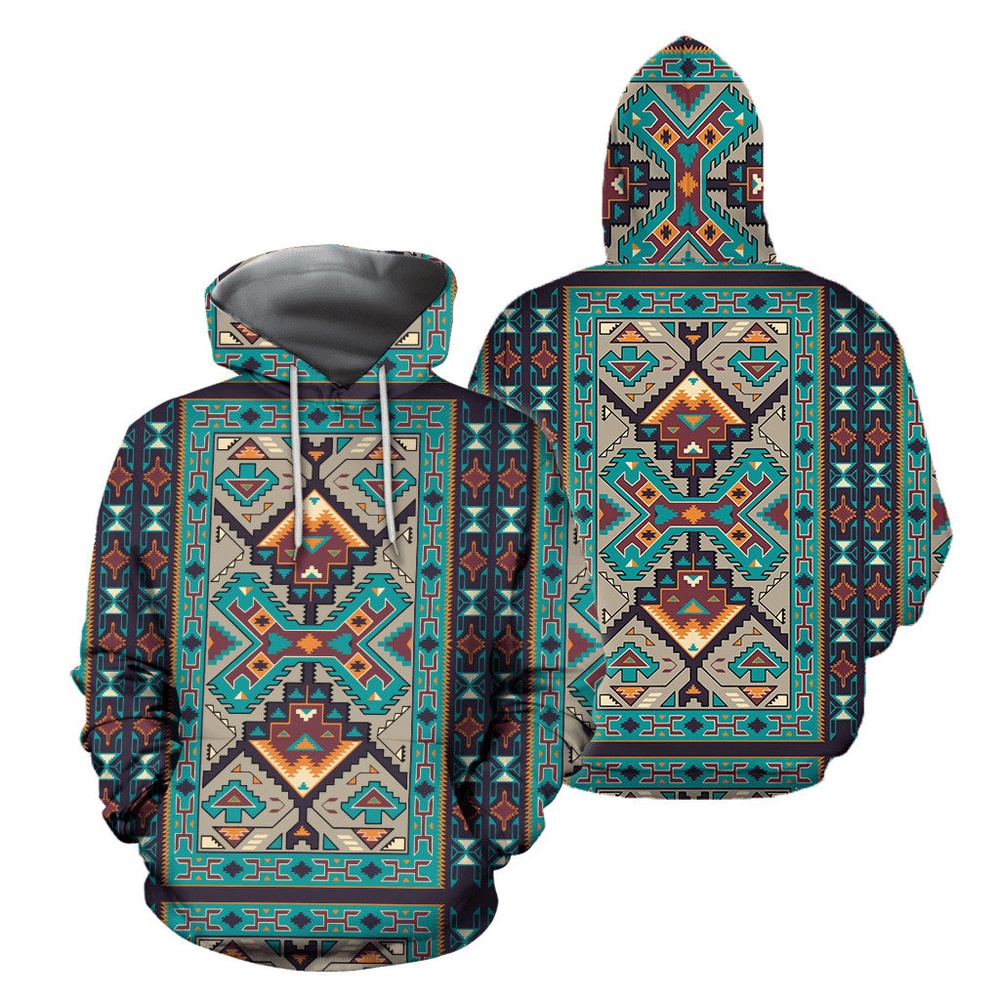 Native American Hoodie, Special Details Native American 3D All Over Printed Hoodie, Native American Style Hoodie