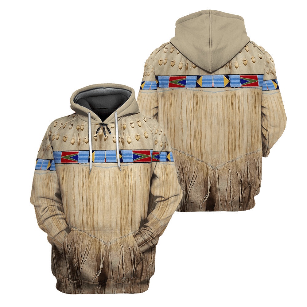 Native American Hoodie, Spirit Of Nature Native American 3D All Over Printed Hoodie, Native American Style Hoodie