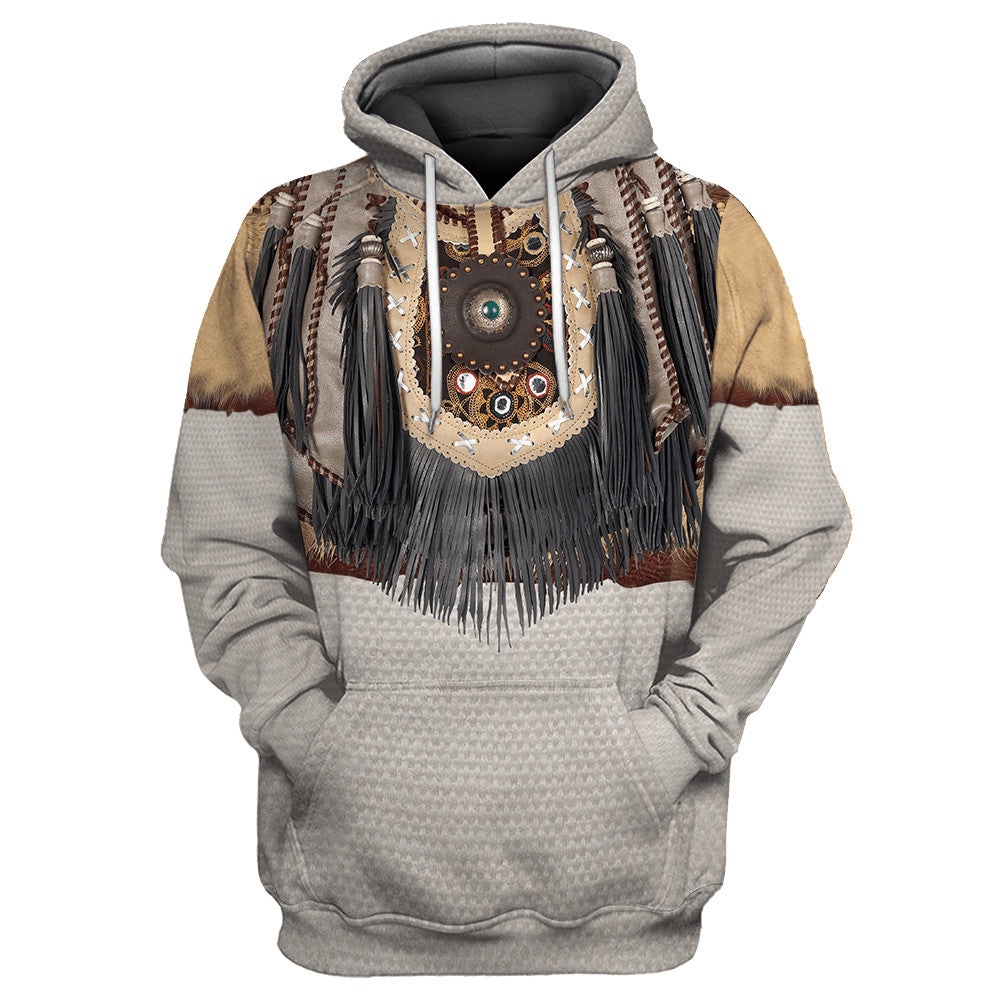 Native American Hoodie, Sun Symbol Native American 3D All Over Printed Hoodie, Native American Style Hoodie