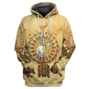 Native American Hoodie, Survival Native American 3D…